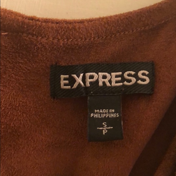 Express brown set suede Sz sm - Picture 5 of 8